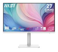 MSI Modern MD272UPHW Monitor Profesional UHD de 27" - Panel IPS de 3840 x 2160, 60 Hz, Montaje VESA, Ajustable en 4 direcciones - HDMI 2.0b, DisplayPort 1.4a, Tipo-C - Blanco