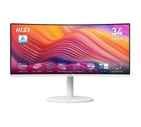 MSI Modern MD342CQPWDE Monitor 34 Pulgadas Curvo VA Ultrawide UWQHD 3440x1440 120Hz 4ms 1500R, Blanco