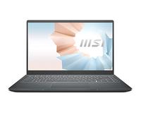 MSI Moderno portátil Profesional 14 de 14 Pulgadas Ultra Delgado y Ligero Intel Core i7-1195G7 Iris Xe 8GB 512GB NVMe SSD Win11 - Gris (B11MOU-1025)