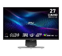 MSI MONITOR MPG 274URDFW E16M. 27" RAPID IPS PLANO. 3840X2160 . UHD:160HZ, FHD:320HZ. BLANCO