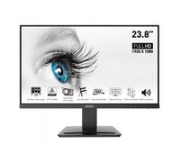 MSI Pro MP243X Monitor Profesional, de 23,8' FHD, 1920 x 1080, 100 Hz, IPS, Plano, Anti-Glare, 16:9, 300 nits, Negro