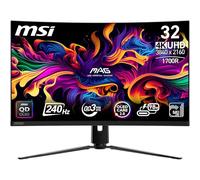 MSI, MPG 321CURX QD-OLED, 32 Pulgadas,4K UHD, 3840x2160,1700R,Monitor OLED, 240Hz,0,03ms, DisplayHDR True Black 400, Compatible con G-Sync, HDMI 2.1, DP 1.4a, USB C 98W PD, Ajustable en Altura, Negro