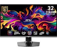 MSI MPG 321URX QD-OLED, 32 Pulgadas 4K UHD Quantum Dot OLED Monitor para Juegos, 3840 x 2160, 0.03 ms, 240 Hz, True Black HDR 400, 90 W USB Tipo C, HDMI, Puerto DP