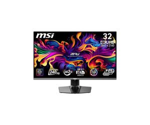 MSI MPG 322URXDE QD-OLED Gaming Monitor - 4K UHD, 240Hz, 0.03ms MSI OLED Care 2.0, ancho de banda HDMI 2.1-48 Gbps, compatibilidad con 4K 120 Hz, VRR y ALLM