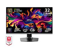 MSI MPG 322URXDE QD-OLED Monitor Gaming 31.5 pulgadas 80 cm 4K Ultra HD 3840 x 2160 Flat 240 Hz 0.03 ms GTG HDR G-SYNC Compatible Negro