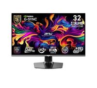 MSI MPG 322URXDE QD-OLED - OLED-Monitor - Gaming - 81.3 cm (32") (31.5" sichtbar) - 3840 x 2160 UHD @ 240 Hz - 1000 cd/m? - 1500000:1 - DisplayHDR 400 True Black - 0.03 ms - 2xHDMI, DisplayPort, USB-