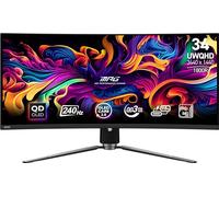 MSI MPG 341CQPX QD-OLED Monitor de Juegos OLED Curvado de 34 Pulgadas, 3440 x 1440 (UWQHD), Tiempo de Respuesta de 0.03 ms, 240 Hz, HDR 400 Negro Verdadero, HDMI, Puerto DP, USB Tipo C, inclinación,