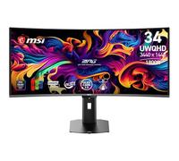 MSI MPG 341CQR X36 - Monitor Gaming 34" UWQHD (3440 x 1440, 1800R), 5ª gen QD-OLED, 360Hz, 0,03ms, HDR Customization, Adaptive-Sync, KVM, HDMI 2.1, DP 2.1, USB-C (98 W PD), AI Vision, Negro