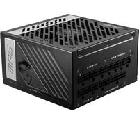 MSI MPG A1000G PCIE5 Fuente de alimentación, Enchufe EU - 1000W, Certificado 80 Plus Gold, 100% Modular ATX 3.0, Soporte PCIe 5.0 GPU, Condensadores Japoneses 105°C, Modo 0% RPM, Cables Planos