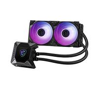 MSI MPG CORELIQUID K240 - Refrigeración Líquida AIO CPU, Radiador de 240, TORX Fan 3.0 en la Bomba de 60mm, Pantalla LCD 2.4", 2 x 120mm Ventiladores ARGB, Amplia compatibilidad Intel/AMD