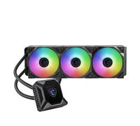 MSI MPG CoreLiquid K360 V2 AIO RGB - Enfriador líquido de CPU - Diseño de tapa LCD - Radiador de 14.12 pulgadas - Ventiladores RGB PWN triples de 120 mm.