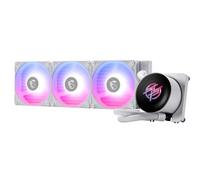MSI MPG CORELIQUID P13 360 WHITE - Refrigeración Líquida AIO 360mm Blanca con ARGB, 3 Ventiladores PWM, Compatible con Intel LGA 1700/1200 y AMD AM5/AM4, Diseño Premium