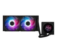 MSI MPG CORELIQUID P22 240 Watercooling AIO - Base de cobre sin tornillos y superficie plana, diseño mejorado de canales de agua, ARGB GEN2, CycloBlade 7, radiador Split-Flow, rodamiento de rifle