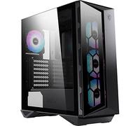 MSI MPG GUNGNIR 110R Caja PC Media Torre - Vidrio Templado, ATX, M-ATX y Mini-ITX, 4 Ventiladores ARGB 120mm con Controlador, Filtro de Polvo Magnético, USB 3.2 Gen2 x2 Tipo C, Puertos Gen1 Tipo A