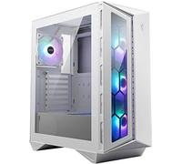 MSI MPG GUNGNIR 110R WHITE Caja de PC de media torre gaming (4 ventiladores ARGB de 120 mm, USB 3.2 Gen 2x2 Tipo-C, cristal de vidrio templado, filtro de polvo magnético, Mystic Light RGB, ATX)