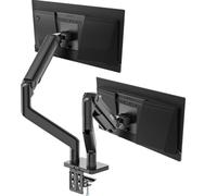 MSI MPG MT201D - Brazos de Soporte para Monitor Dual de Alta Resistencia, Soporte de 17 a 45 Pulgadas, Compatible con VESA, Soporte de Resorte de Gas Ajustable, 44 Libras por Pantalla, Abrazadera y