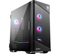 MSI MPG Velox 100R Caja PC Mid-Tower - Capacidad para Placa Base, Puerta de Vidrio Templado, 4 Ventiladores ARGB 120mm, Mystic Light, Soporta 2 Radiadores de 360mm & Ventilación Lateral Opcional