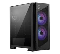 MSI MPG Velox 300R PZ - Torre Gaming ATX con Panel Mesh, Alto Flujo de Aire, Ventiladores ARGB, USB-C, Soporte GPU Vertical, Cristal Templado - Chasis Premium para PC Gaming