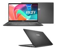 msi Notebook Modern 15 Core 7 5,4 GHz, IPS, RAM 16 GB Ddr4, SD Nvme 500 GB, Hdmi, USB 3.0, WiFi, Bluetooth, Webcam, Windows 11 Pro