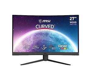 MSI Optix G27CQ4DE E2 - LED-Monitor - Gaming - gebogen - 68.6 cm (27") - 2560 x 1440 WQHD @ 170 Hz - VA - 250 cd/m² - 3000:1 - 1 ms - 2xHDMI, DisplayPort - Schwarz