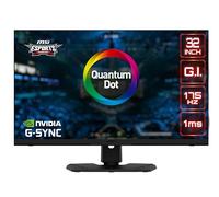 MSI Optix MPG321QRF QD - Monitor Gaming de 32”, 175Hz, 2560x1440 (WQHD), ratio 16:9, G-SYNC Compatible, brillo 600 nits, 1 ms de respuesta, negro, compatible con consolas