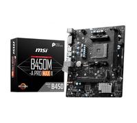 MSI Placa base B450M-A PRO MAX II ProSeries (mATX, compatible con procesadores AMD 5000/4000/3000/2000/1000 Series AM4, M.2, SATA 6G, USB 3.2 Gen 1, DDR4, HDMI/DVI, LAN de 2.5 Gbps)