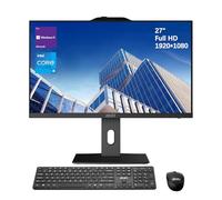 msi PRO AP272P - Escritorio todo en uno para negocios, pantalla IPS FHD 100Hz de 27 pulgadas, Intel Core i5-14400, 16 GB DDR5, 1 TB SSD, cámara web IR FHD, Wi-Fi 6E, HDMI, DP, KB y mouse inalámbricos