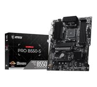 MSI Pro B550-S - Placa Base ATX, AM4 | Para AMD Ryzen 5000/5000G/4000G/3000/3000G, memoria DDR4 Boost 4800+ MHz/OC, PCIe 4.0x16, M.2 Gen4, LAN 1G