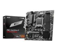 MSI Pro B650M-P - Placa Base Micro-ATX - Compatible con procesadores AMD Ryzen Serie 9000/8000/7000, AM5 - DDR5 Memory Boost 6000+MHz/OC, 1 x PCIe 4.0 x16, 2 x M.2 Gen4, 2.5G LAN