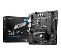 MSI Pro B760M-G - Placa Base DDR4 Micro ATX, Compatible con procesadores Intel Core de 12ª, 13ª y 14ª generación, LGA 1700 - DDR4 Memory Boost 4800+MHz/OC, Ranura PCIe 4.0 x16, Ranuras M.2 Gen4, LAN