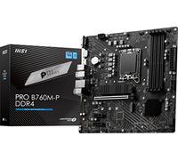 MSI PRO B760M-P DDR4 ProSeries - Tarjeta Madre Placa Base (compatible con procesadores Intel de 12ª/13ª generación, LGA 1700, DDR4, PCIe 4.0, M.2, Gbps LAN, USB 3.2 Gen2, mATX)
