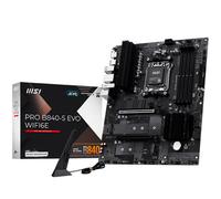 MSI Pro B840-S EVO WIFI6E Placa Base, ATX, Compatible con procesadores AMD Ryzen 9000/8000/7000, AM5 - DDR5 Memory Boost (hasta 8000+ MT/s OC), PCIe 4.0 x16, M.2 Gen4, Wi-Fi 6E, 2.5G LAN