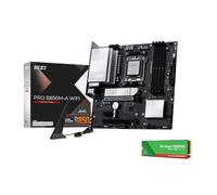 MSI Pro B850M-A - Placa Base WiFi, mATX soporta procesadores AMD Ryzen 9000/8000/7000, AM5-DDR5 Memory Boost (8200+ MT/s OC), PCIe 5.0 x16 y 4.0 x4, M.2 Gen5, Wi-Fi 7,5G LAN+WD Green SN3000 Paquete