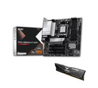 MSI Pro B850M-P - Placa Base WiFi, ATX, Compatible con procesadores AMD Ryzen 9000-7000, AM5-DDR5 Memory Boost (8200+ MT/s OC), PCIe 5.0 x16 y 4.0x16, M.2 Gen5, Wi-Fi 7,5G LAN + RAM DDR5 de Alta