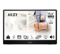 MSI Pro MP161 E2 Monitor portátil Negro 39,6 cm (15.6") LED 1920 x 1080 Pixeles