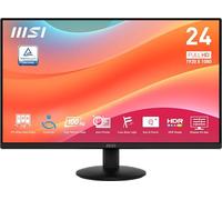 MSI Pro MP242L Monitor de 23,8" FHD para Oficina: Panel IPS de 1920 x 1080, 100 Hz, 4 ms, EyesErgo Tech, inclinación Ajustable, HDR Ready - Negro