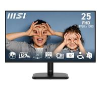 MSI PRO MP251LDE E2 - Monitor de oficina FHD de 24" (1920 x 1080 IPS, 4 caras, sin marco, 120 Hz, apto para los ojos, inclinación ajustable, HDMI 1.4b, D-sub