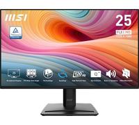 MSI Pro MP252 E2 - Monitor de oficina para juegos (62,2 cm, IPS 1920 x 1080 (FHD), 120 Hz, sincronización adaptativa, HDR Ready, HDMI, puerto VGA, puerto de pantalla, montaje VESA, inclinable, altavoz