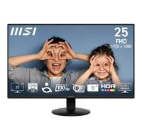 MSI Pro MP252L Monitor de Oficina FHD de 24.5 Pulgadas, Panel IPS de 1920 x 1080, sin Marco de 4 Lados, frecuencia de actualización de 100 Hz, Pantalla Agradable a los Ojos, inclinación Ajustable -
