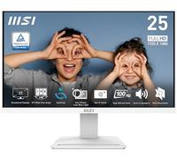 MSI Pro MP253W 24.5" IPS 1920 x 1080 (FHD), 100Hz, sincronización adaptativa, HDMI, Puerto VGA, Montaje VESA, inclinación, Altavoz, 1 ms, Blanco