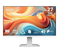 MSI Pro MP273WA E14A Monitor Profesional de 27" FHD, 1920 x 1080 IPS, 144 Hz, 1 ms, Compatible HDR, adaptative Sync, Eye Care, HDMI 2.0, DP 1.2a, sin Marco, inclinación Ajustable, Vesa, Blanco