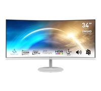 MSI Pro MP341CQW pantalla para PC 86,4 cm (34") 3440 x 1440 Pixeles UltraWide Quad HD Blanco