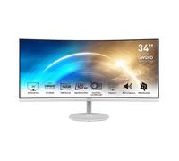 Monitor MSI Pro MP341CQWDE 34" UltraWide Quad HD 100Hz VA Curvo 4ms Blanco