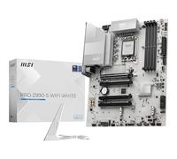 MSI PRO Z890-S - Placa base WiFi blanca, ATX, compatible con procesadores Intel Core Ultra (serie 2), LGA 1851 - DDR5 Memory Boost (8600+ MT/s OC), PCIe 5.0 x16 y 4.0 x16, M.2 Gen5, Wi-Fi 7, 2.5G LAN