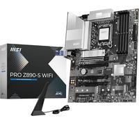 MSI PRO Z890-S WiFi ProSeries - Placa base (compatible con procesadores Intel Core Ultra Series 2, LGA 1851, DDR5, PCIe 5.0, M.2, SATA, LAN de 2.5 Gbps, USB tipo C, Wi-Fi 7, Bluetooth 5.4, Thunderbolt