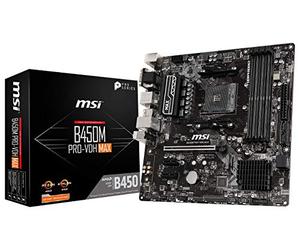 MSI ProSeries AMD Ryzen 2ª y 3ª generación AM4 M.2 USB 3 DDR4 D-Sub DVI HDMI Micro-ATX Placa Base (B450M Pro-VDH MAX)