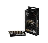 MSI SPATIUM M470 Pro PCIe 4.0 NVMe M.2 SSD portátil de 2 TB, Unidad Externa de Estado sólido de 2 TB, velocidades de hasta 6000 MB/s, USB-C, Almacenamiento fiable para Juegos, Estudiantes