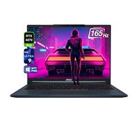 MSI Stealth 16 AI Ultra Thin Gaming Laptop, Intel Ultra 9-185H, 64 GB DDR5 RAM, 4 TB PCle SSD, 40.6 cm 165Hz FHD+ (1920x1200), Nvidia G-Force RTX 4070, teclado retroiluminado, W11 Pro, azul estrella