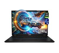 MSI Stealth 18 AI Studio Gaming Laptop, Intel Ultra 9-185H, 64 GB DDR5 RAM, 4 TB + 4 TB PCle SSD, 45.7 cm QHD+ (2560x1600) 240Hz, Nvidia G-Force RTX 4080, teclado retroiluminado, W11 Home