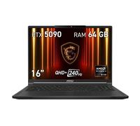 MSI Stealth A16 AI+ A3XWJG-021XES - Portátil 16" Ryzen 9 HX 370 64GB RTX 5090 1TB SSD